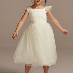 Brand new with tags David’s Bridal flower girl dress in 3T